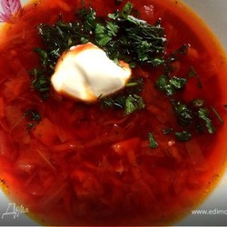 Русский борщ «для мужа»