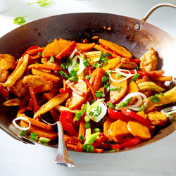 Hähnchen-Gemüsepfanne