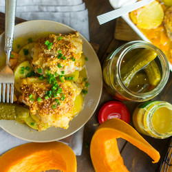 Курочка в быстром маринаде со вкуснейшим гарниром