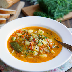 Лёгкий французский суп