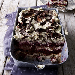 Stracciatella-Kirsch-Lasagne