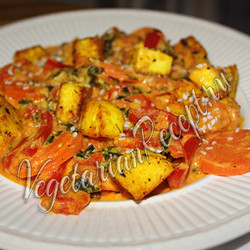 Овощное блюдо с сыром