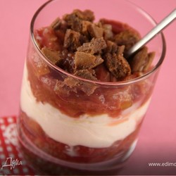 Веррины из ревеня с ароматом апельсина и маскарпоне