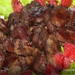 Куриная печень по-анжуйски
