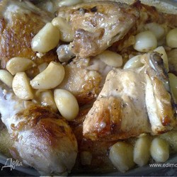Курица с 40 зубчиками чеснока