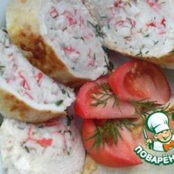 куриная грудка фаршированная крабовым мясом