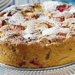 Rhabarberkuchen rund
