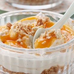 Mascarpone-Butterkeks-Dessert mit Aprikose