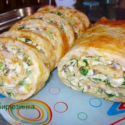 нежный рулет из кальмаров