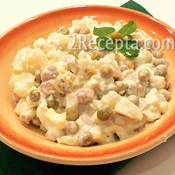 Салат «Оливье» с мясом