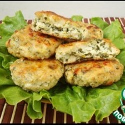 котлетки с творогом и шпинатом