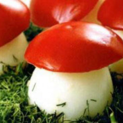 Фаршированные яйца-"грибочки"