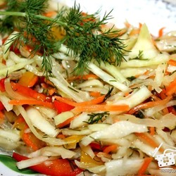 Салат с капустой Пестренький