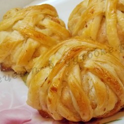 Котлеты в слоёном тесте «Клубочки»