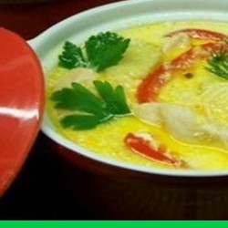 Овощи в сливочно-сырном соусе