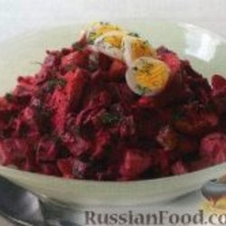 Эстонский салат с сельдью и свеклой