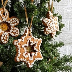 Имбирные витражные печенья