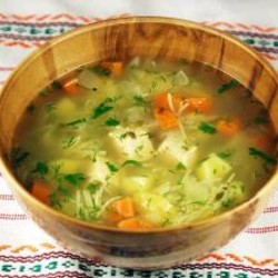 Куриный суп с вермишелью и овощами