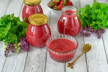 Домашний густой конфитюр из клубники с агар агаром на зиму
