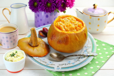 Пшенная каша в тыкве