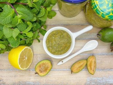 Фейхоа с лимоном на зиму