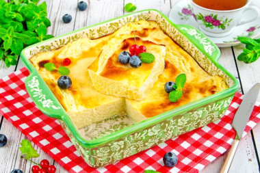 Запеканка с манкой без творога