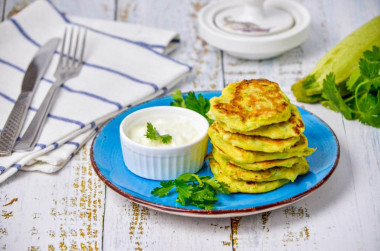 Кабачковые оладьи из кабачков на сковороде