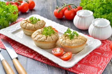 Детское суфле из мясного пюре  для малышей