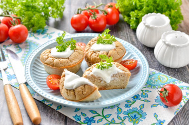 Детское суфле из мясного пюре  для малышей