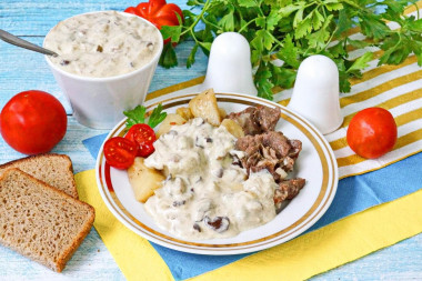 Соус из белых грибов
