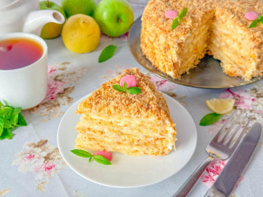 Наполеон торт слоеный классический