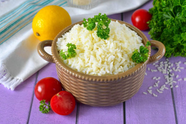 Рис в аэрогриле