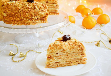 Простой торт Наполеон в домашних условиях