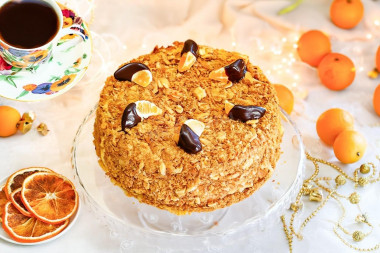 Простой торт Наполеон в домашних условиях