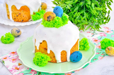 Пасхальный кулич творожный