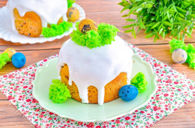 Пасхальный кулич творожный