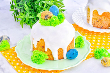Пасхальный кулич творожный