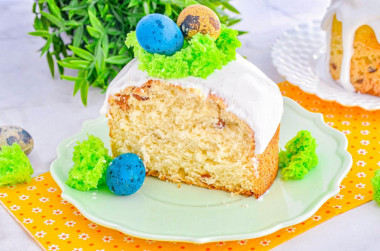 Пасхальный кулич творожный