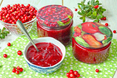 Джем из брусники на зиму