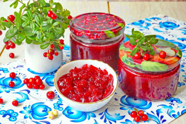 Джем из брусники на зиму