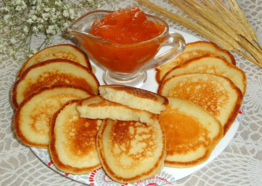 Оладьи с разрыхлителем и сухим молоком