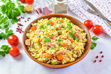 Рисовая каша с мясом