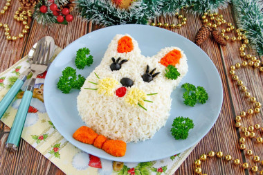 Салат Кролик с курицей