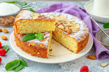 Миндальный пирог из миндальной муки