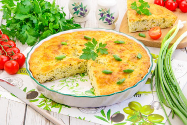 Луковый пирог заливной