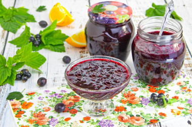 Варенье из смородины и крыжовника с апельсином на зиму