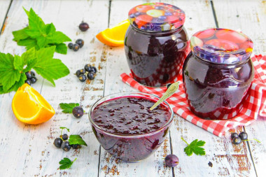 Варенье из смородины и крыжовника с апельсином на зиму
