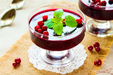 Ягодное желе с желатином из замороженных ягод