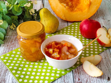 Варенье из тыквы с яблоками на зиму