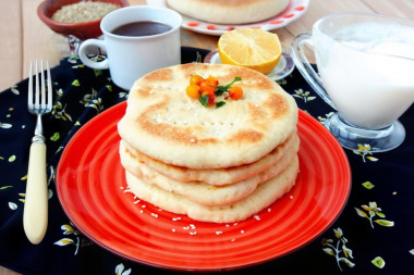 Узбекские лепешки в духовке без дрожжей